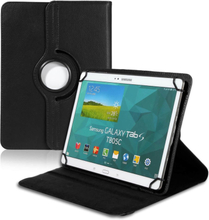 Lichi Sleeve Tablet för Universal 8 Zoll TPU Ställfunktion Läsplatta Etui Svart