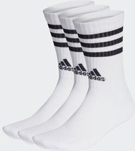 Ankelstrumpor unisex adidas 3-Stripes Cushioned Crew Socks 3 Pairs HT3458 Vit
