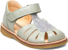 Sandals - Flat - Closed Toe - Shoes Summer Shoes Sandals Sølv ANGULUS*Betinget Tilbud