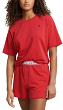 Polo Ralph Lauren Short Sleeve Shirt And Short Set Rød Medium Dame