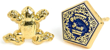Harry Potter Earrings Chocolate Frog & Box (Gold plated)