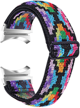 Elastic cool pattern watch strap for Samsung Galaxy Watch 4 - Diamond Tribal Pattern