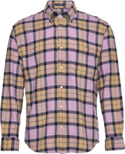 D2. Rel Texture Check Shirt Bd Tops Shirts Casual Multi/patterned GANT