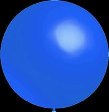 Mega grote ronde festivalballonnen blauw 90 cm professionele kwaliteit