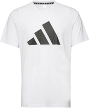 Adidas Train Essentials Feelready Logo Training T-Shirt Sport T-Kortærmet Skjorte White Adidas Performance