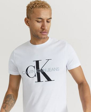Calvin Klein Jeans T-shirt Iconic Monogram SS Slim Tee Hvit