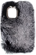 Soft Rabbit Fur Coated TPU Cover for iPhone 12 Pro / iPhone 12