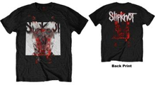 Slipknot: Unisex T-Shirt/Devil Single - Logo Blur (Back Print) (Medium)