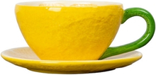 Cup and plate Lemon