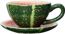 Cup and plate Watermelon