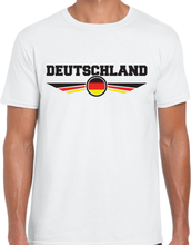 Duitsland landen shirt met Duitsland vlag wit voor heren