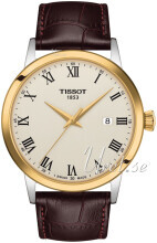 Tissot T129.410.26.263.00 T-Classic Antikvit/Läder Ø42 mm