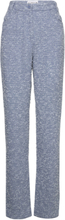 Bold Weave Straight Pants Bottoms Trousers Straight Leg Blue REMAIN Birger Christensen