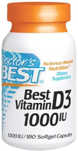 Best Vitamin D-3 1000IU 180softgels