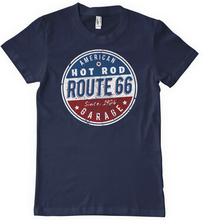 Route 66 - Hot Rod Garage T-Shirt, T-Shirt