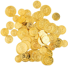 Piraten schatkist speelgoed munten goud 400x stuks van plastic