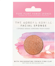 Korean Konjac Sponge Premium Facial Puff Pink Clay