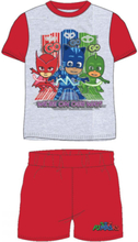 Röd och Grå Pyjamashjältarna T-shirt och Shorts till Barn