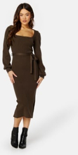 BUBBLEROOM Noura Knitted Dress Dark brown L