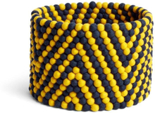 HAY - Bead Basket Yellow Chevron HAY