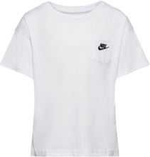 Nkb B Nsw Relaxed Pocket Tee, Nkb B Nsw Relaxed Pocket Tee T-shirts Short-sleeved Hvit Nike*Betinget Tilbud