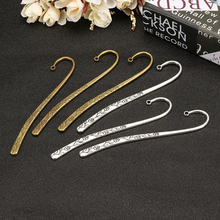 10pcs Personalised Tibetan Tone Plated Charms Lines Metal Bookmarks Antique Silver Gift Antique