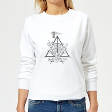 Harry Potter Three Dragons White Women's Sweatshirt - White - XS