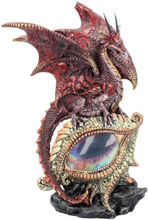 Eye of the Dragon - Rød Dragefigur med LED-Lys 21 cm