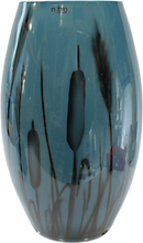 Nybro Crystal - Dunkjevle vase 20 cm blå