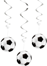 3 stk Hengende Dekorasjoner 85 cm - Fotballparty