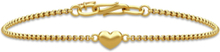Love Bracelet ‐ Gold Accessories Jewellery Bracelets Chain Bracelets Gull Julie Sandlau*Betinget Tilbud