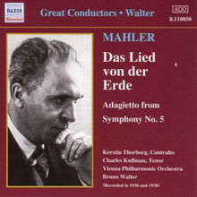 Mahler: Das Lied Von Der Erde (Walter)