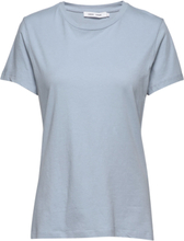 Solly Tee Solid 205 T-shirts & Tops Short-sleeved Blå Samsøe Samsøe*Betinget Tilbud