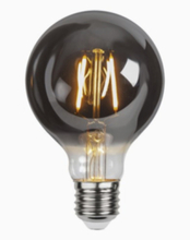 E27 Globlampa LED 1,8W 2100K rökfärgat glas