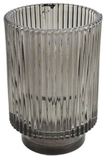 Telysholder Valery 8,7 x 12,5 cm glasgrå