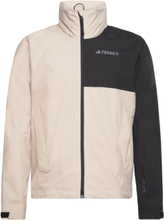 Terrex Multi Rain.rdy 2-Layer Rain Jacket Outerwear Rainwear Rain Coats Beige Adidas Terrex*Betinget Tilbud