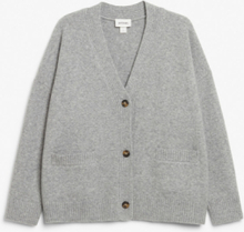 Relaxed knitted cardigan - Grey