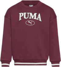 Puma Squad Crew G Sport Sweatshirts & Hoodies Sweatshirts Burgundy PUMA