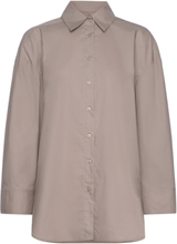 Nituraiw Shirt Tops Shirts Long-sleeved Grey InWear
