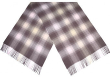 Tørklæde Geruit damer 180 x 65 cm polyester bordeaux