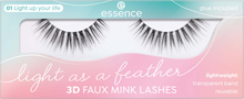 essence Light As A Feather 3D Faux Mink Lashes 01 Light up your l