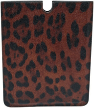 Leopard Print Coated Canvas Tablet Case