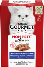 Mixpaket Gourmet Mon Petit 12 x 50 g - Thunfisch, Lachs, Forelle
