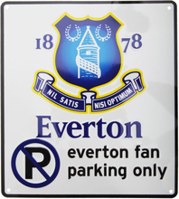 Everton FC Official Metal Football Crest No Parking Sign
