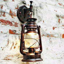 Vintage Retro Thrift Wall Lamp Lantern Mount Sconce European Lights Home Deco Bedside Lamp