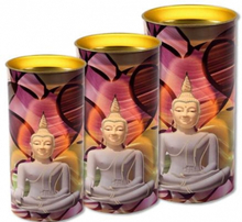 Devotiekaars Boeddha Meditatie - 14x6 - Paraffine