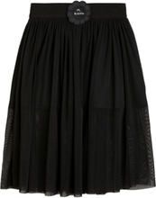 Bat Flower Tulle Skirt Dresses & Skirts Skirts Tulle Skirts Black Mini Rodini