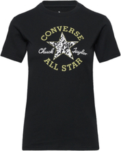 Chuck Patch Infill Tee Sport T-shirts & Tops Short-sleeved Black Converse