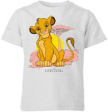 Disney Lion King Simba Pastel Kids' T-Shirt - Grey - 3-4 Years