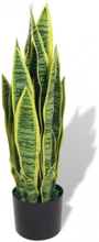 Konstväxt Svärmorstunga med kruka 65 cm grön
